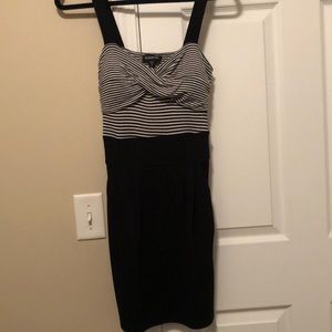 Bebe. Size XS. Black with strip top.